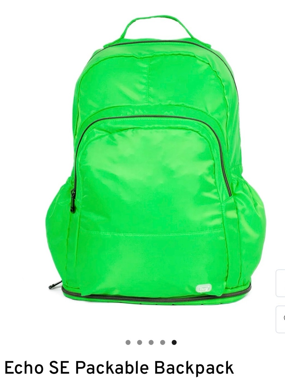 NWT- Echo SE 2 Lime backpack